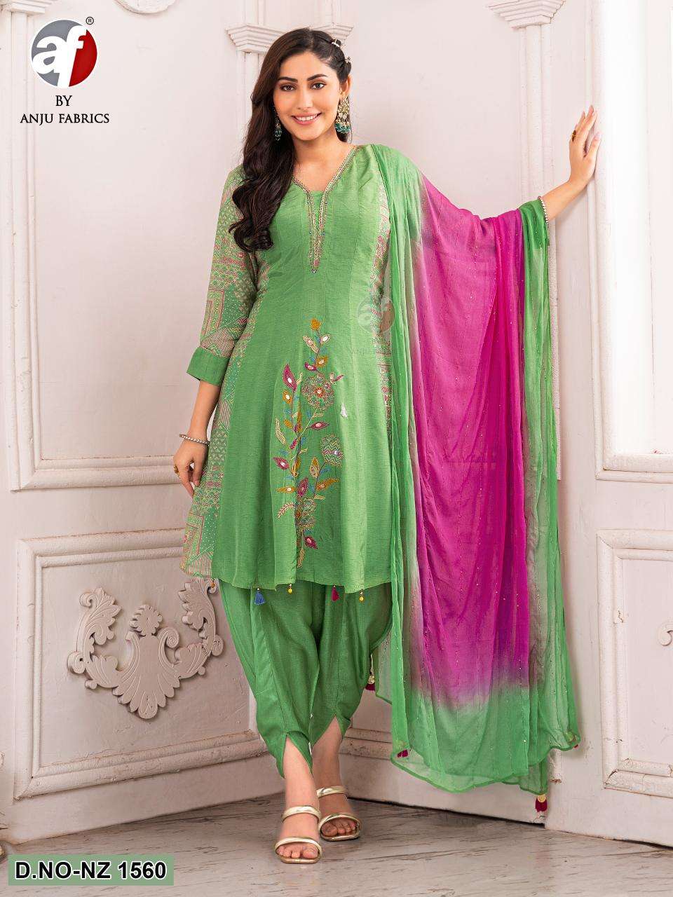 DESIGN NO- NZ 1560 PURE DOLA SILK BY ANJU FABRICS 