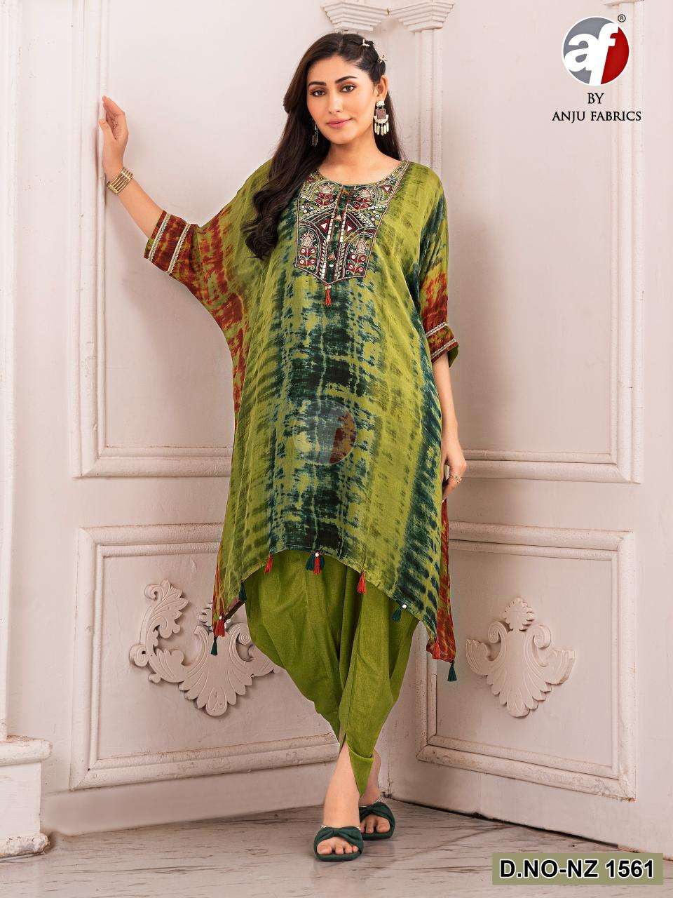 DESIGN NO- NZ 1561- 1562 HABUTAI SILK BY ANJU FABRICS