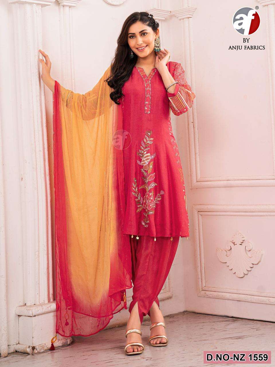 DESIGN NO-NZ1559 PURE DOLA SILK BY ANJU FABRICS  