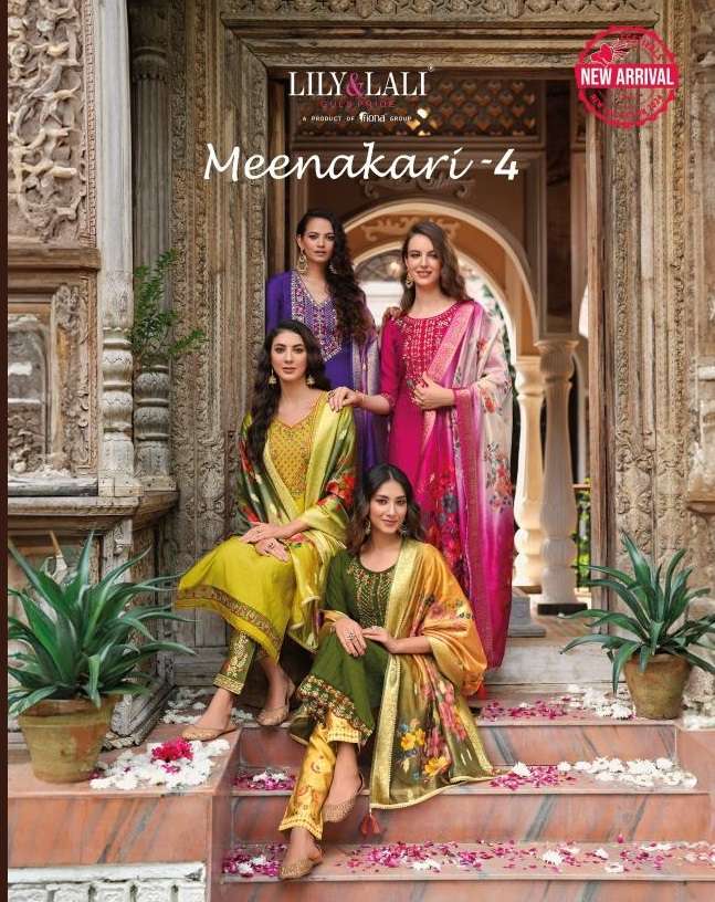 MEENAKARI VOL-4 SELF JACQUARD BY LILY & LALI 