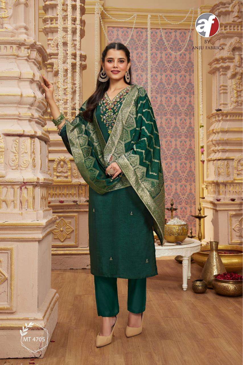 MT-4705 PURE DOLA SILK BY ANJU FABRICS  