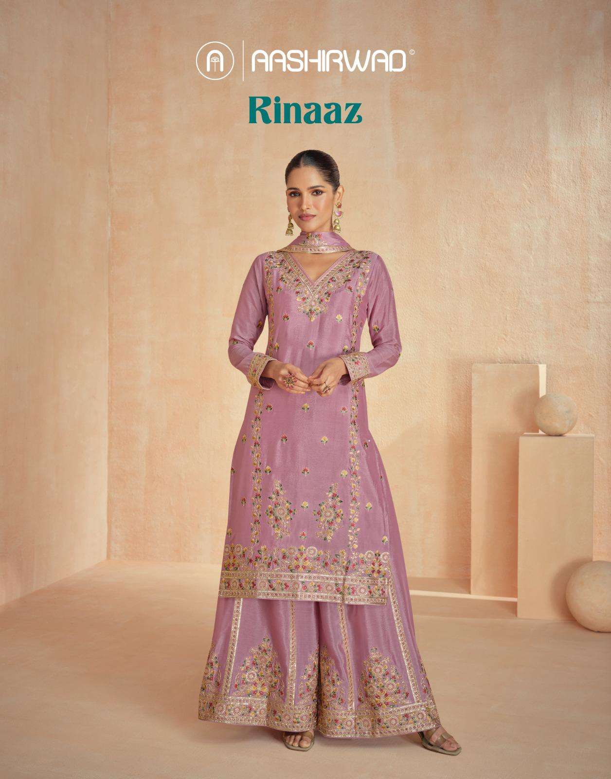 RINAAZ CHINON SILK BY AASHIRWAD CREATION 