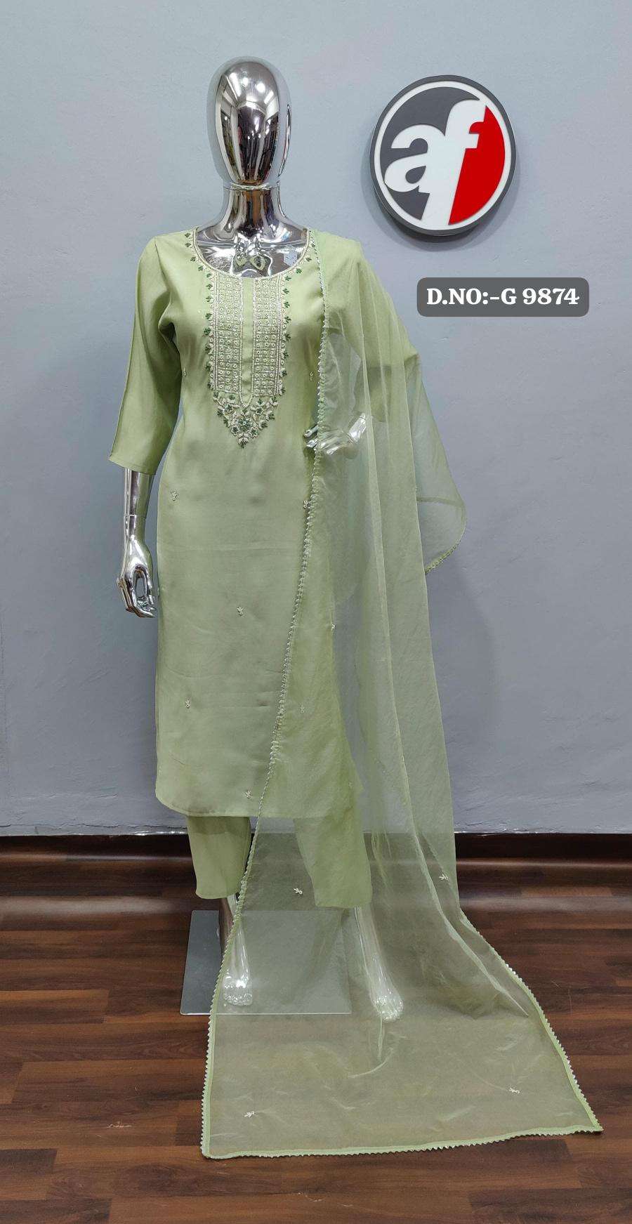 DESIGN NO- G 9873-74 ROMAN SILK BY ANJU FABRICS 