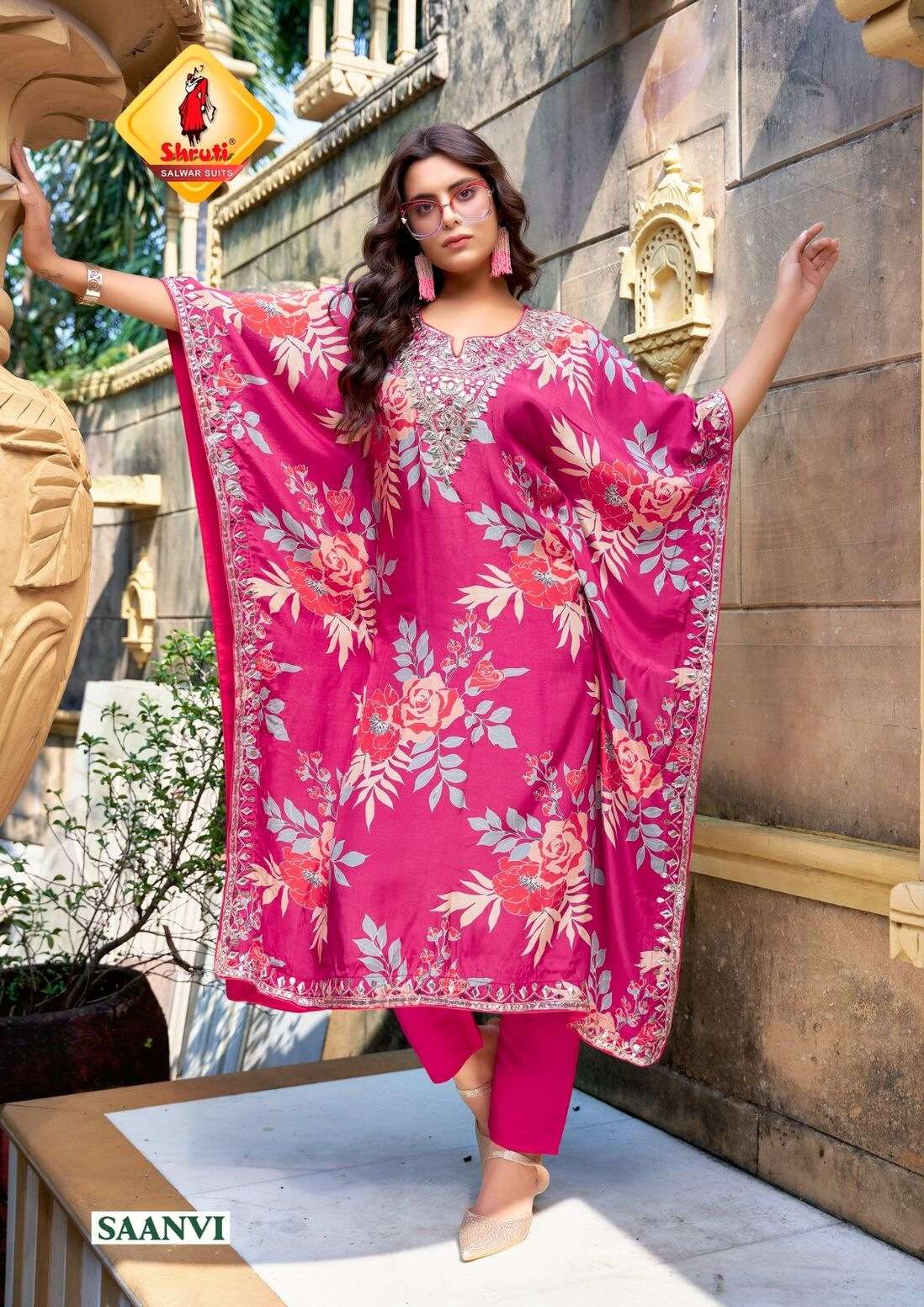 DAASTAAN BY SHRUTI SUIT IN PURE CRAPE DIGITAL PRINT WITH MODERN PATTERN 