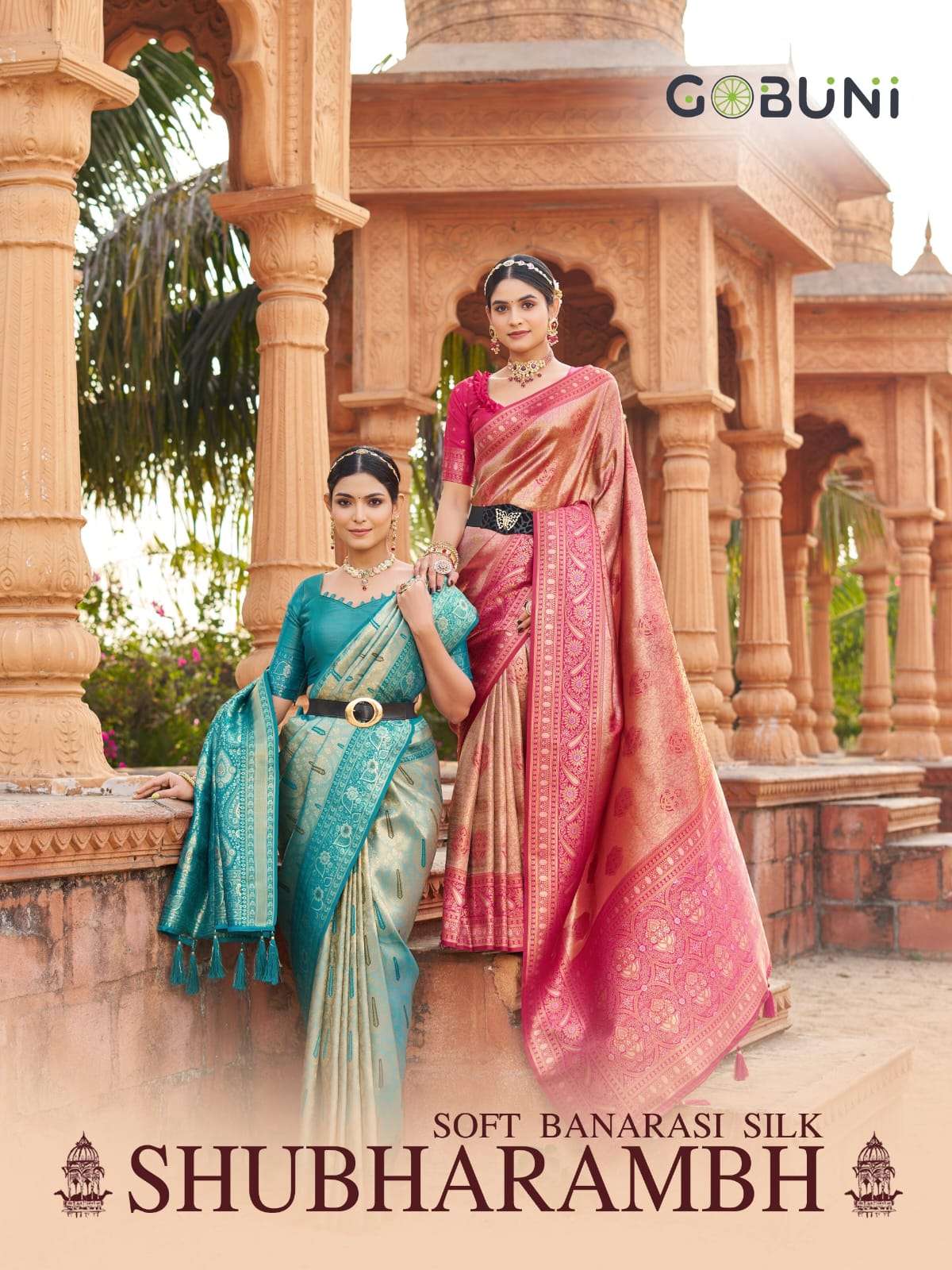 SHUBHARAMBH BY GOBUNI IN SOFT BANARASI LUXURIOUS SILK SAREES RICH IN TRADITIONL A TIMELESS BEAUTY FOR ANY OCCASION