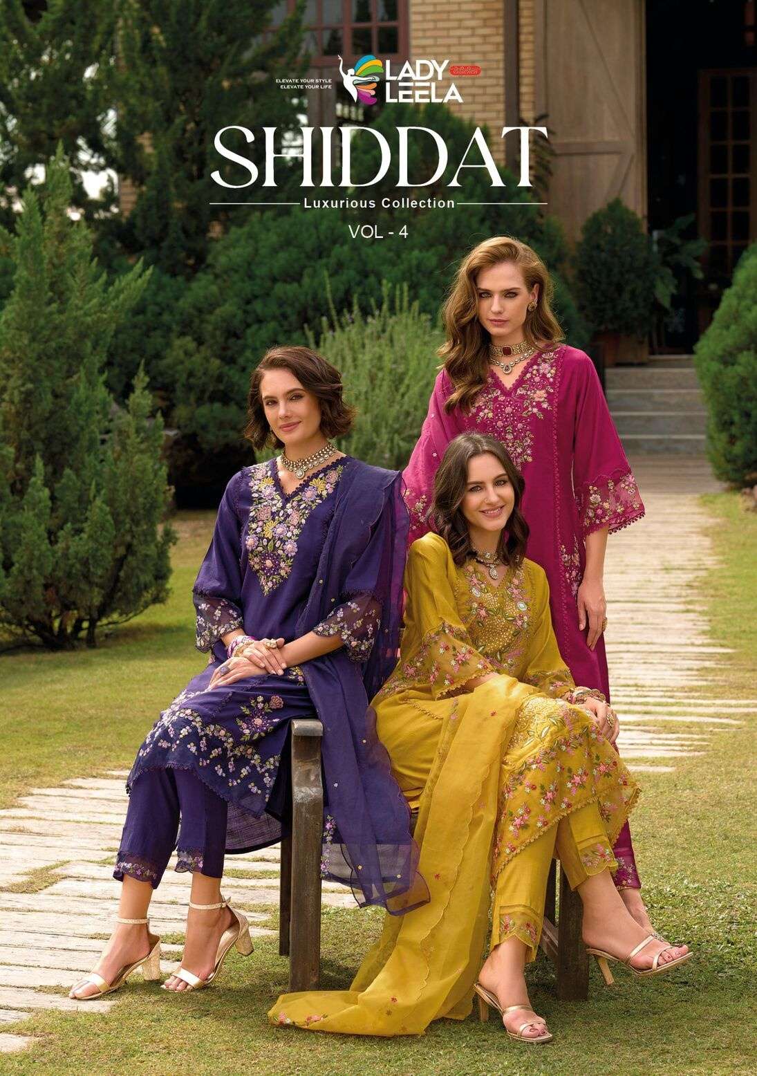 SHIDDAT-4 BY LADY LEELA IN PURE VISCOSE VATICAN FABRIC WITH HEAVY HANDWORK