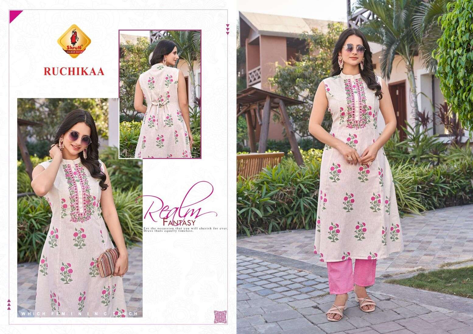 RAHAT VOL-2 BY SHRUTI SUIT IN PURE VISCOSE COTTON FLEX WITH DIGITAL PRINT KURTI WITH PANTS