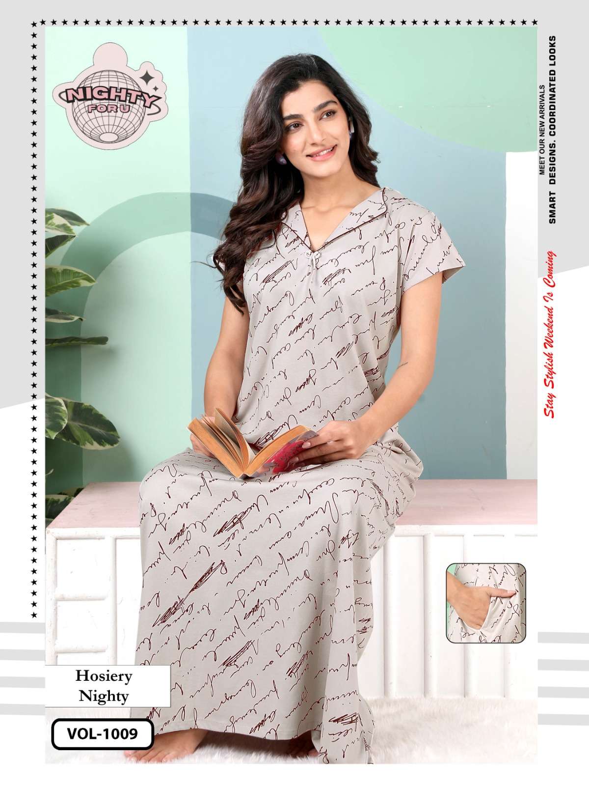 VOL :- 1009 BY NIGHTY FOR U IN HOSIERY NIGHTY SUIT 