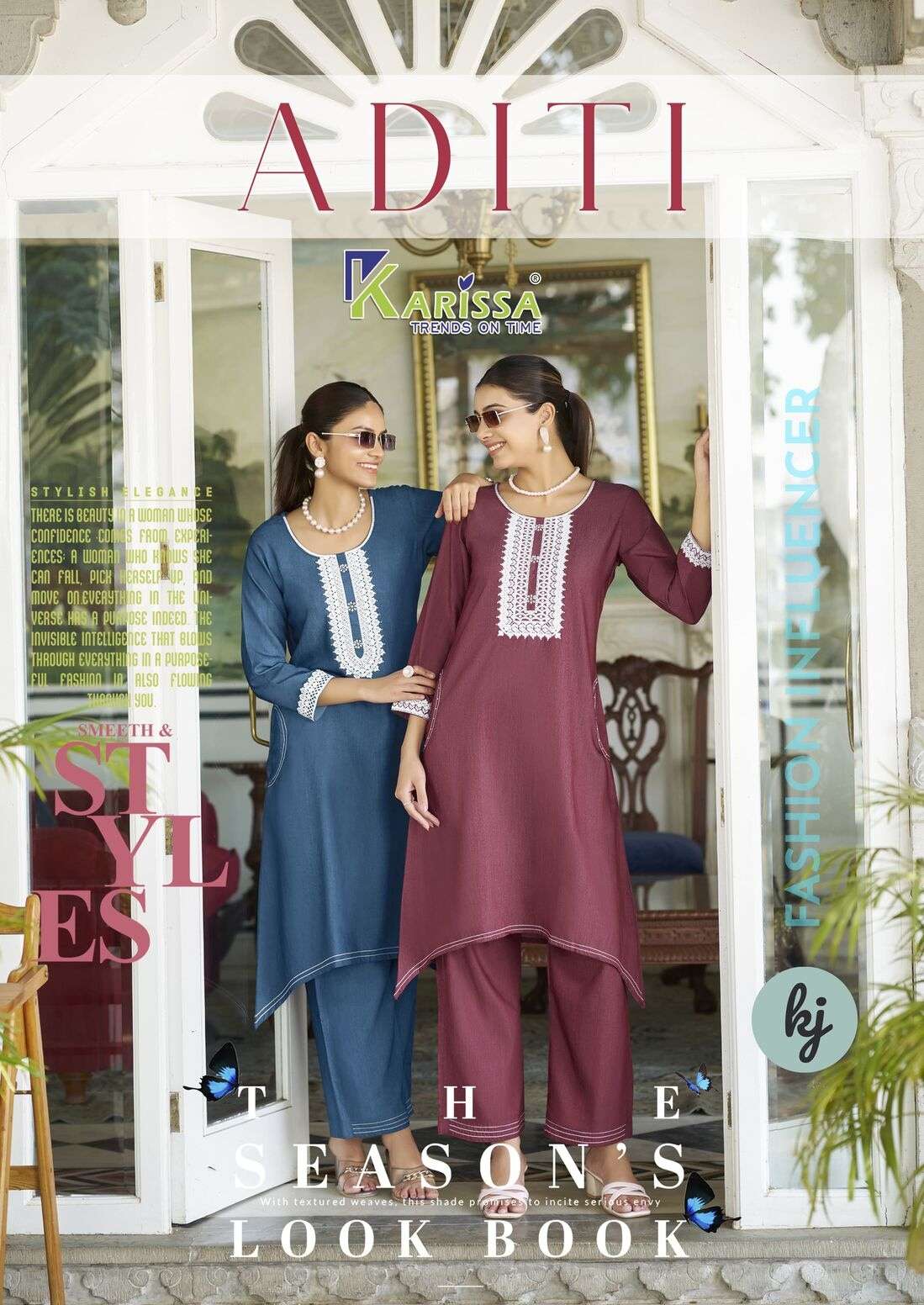 ADITI BY KARISSA IN PREMIUM FANCY DENIM WITH CO-ORD SET 