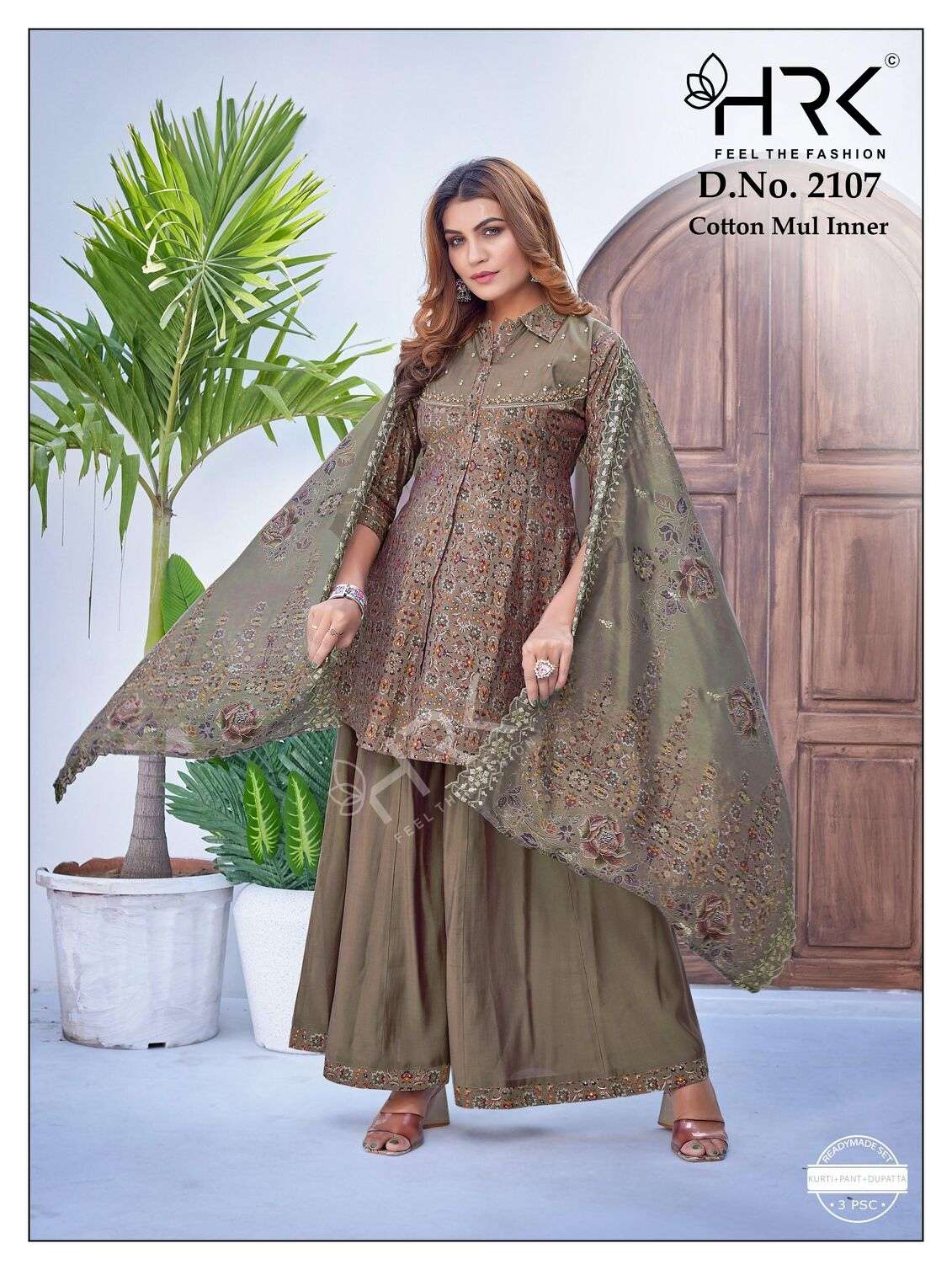 D.NO :- 2107 BY HRK IN SOFT MODAL FOIL PRINT WITH EXCLUSIVE HAND WORK 