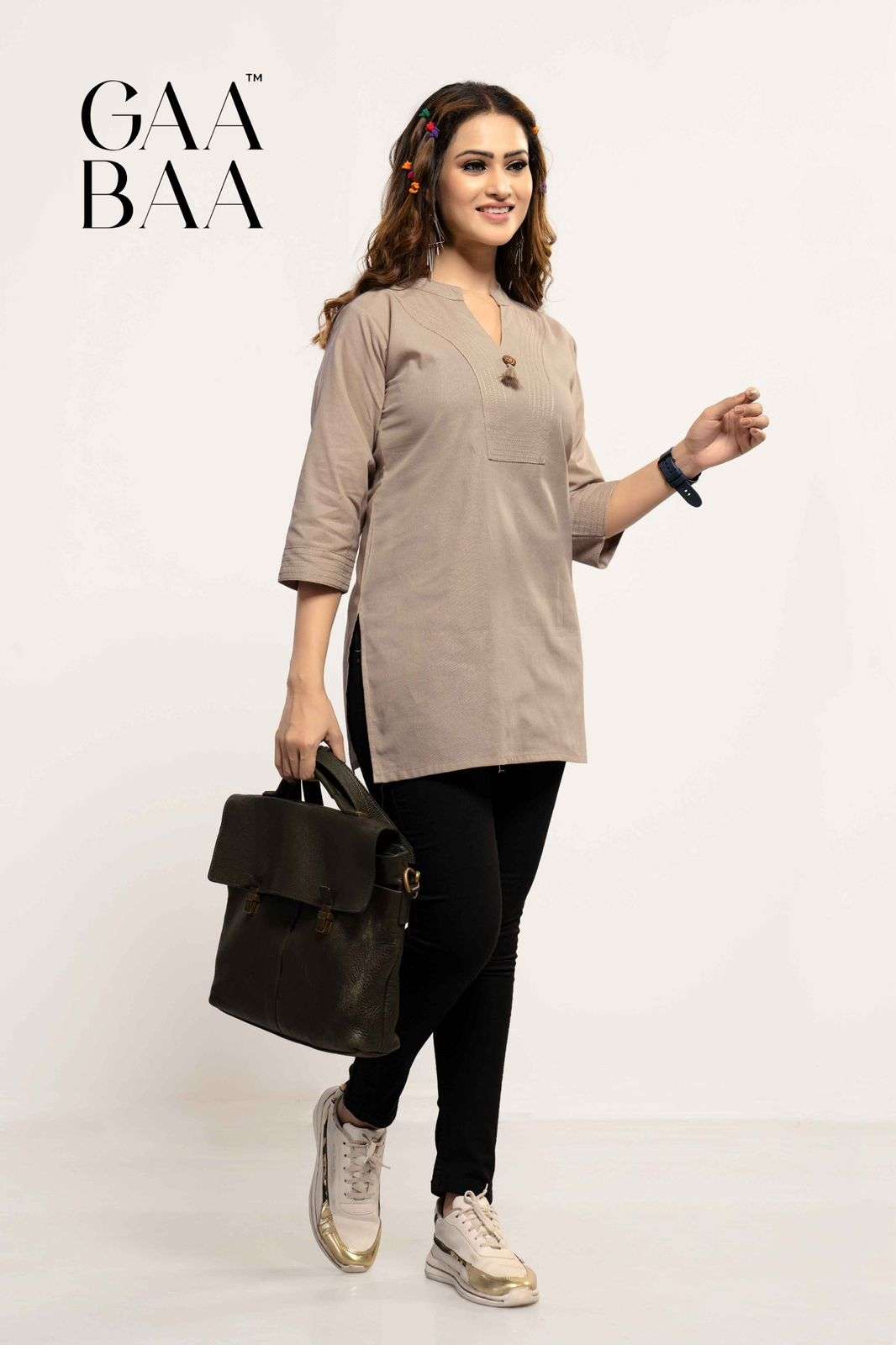 D.NO. 922 BY GAABAA IN COTTON FLEX TOP WITH ANCHOR STITCH 