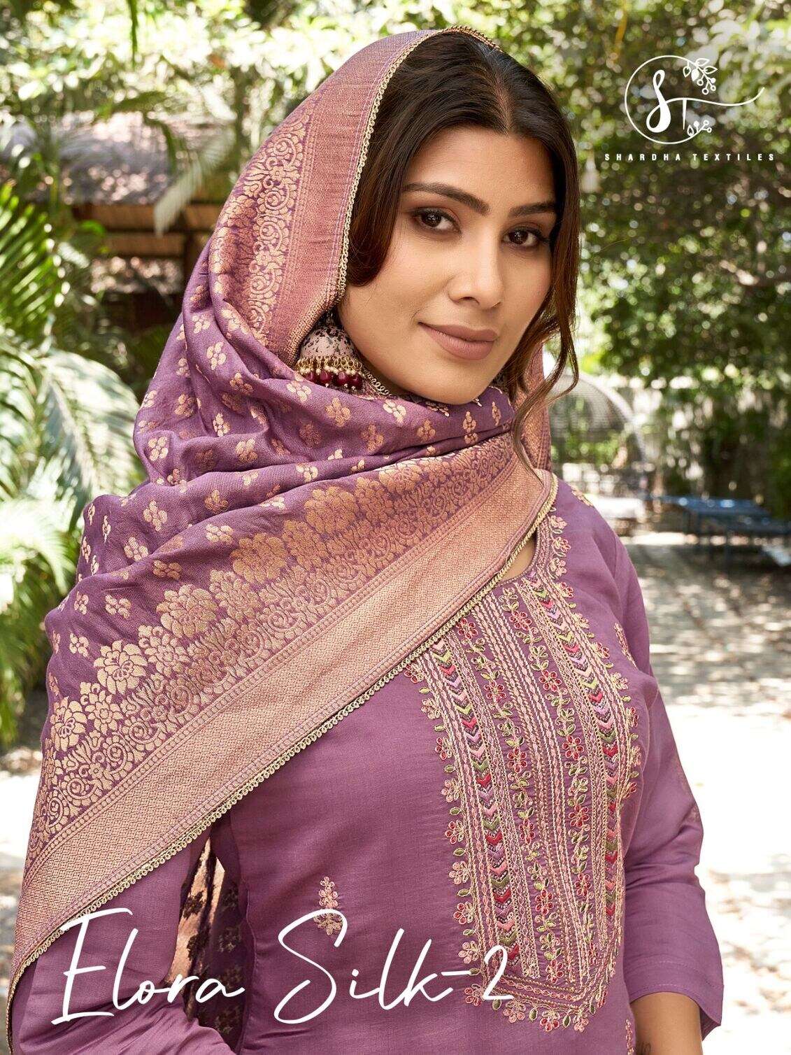 ELORA SILK - 2 BY SHARDA TEXTILES IN SUPER PREMIUM SILK WITH EMBROIDERY WORK 