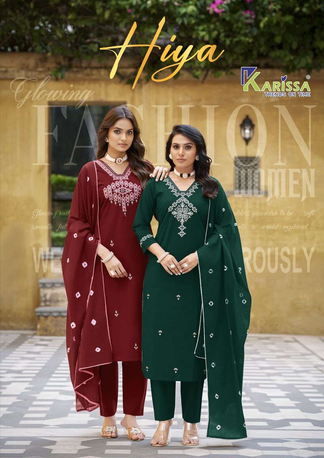 HIYA BY KARISSA IN PREMIUM PURE HEAVY DHABU COTTON WITH TOP BOTTOM WITH DUPATTA