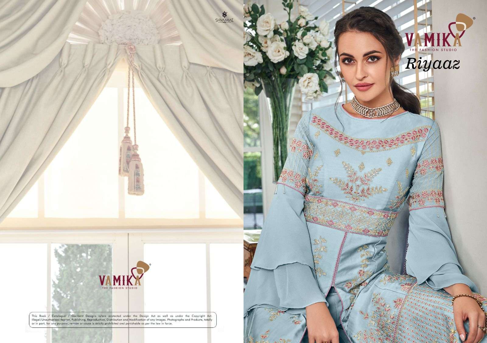 RIYAAZ NX BY VAMIKA IN HEAVY FOX GEORGETTE WITH HEAVY EMBROIDERY WORK 