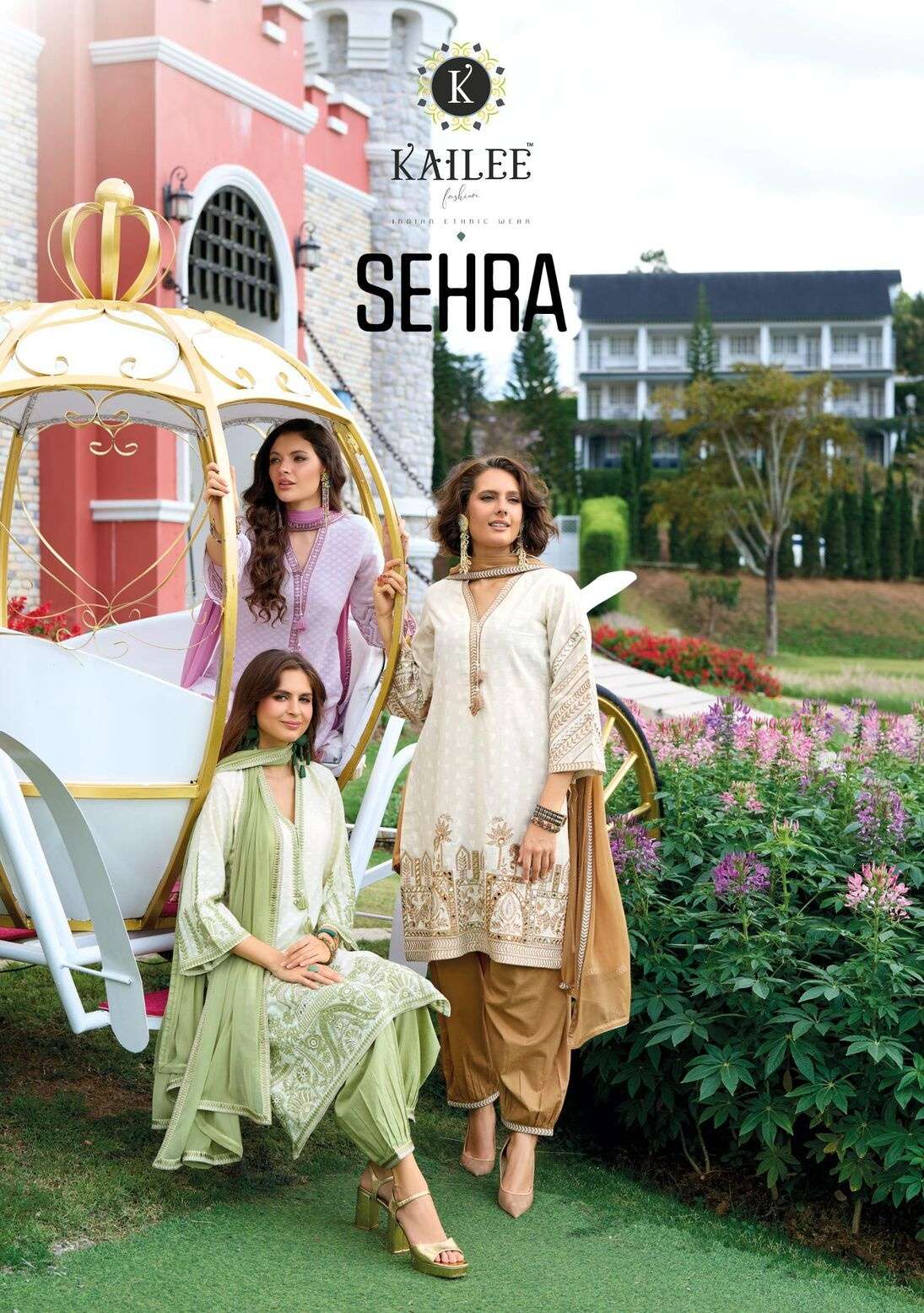 SEHRA BY KAILEE FASHION IN PURE COTTON WEAVING DOBY WITH FANCY HANDWORK