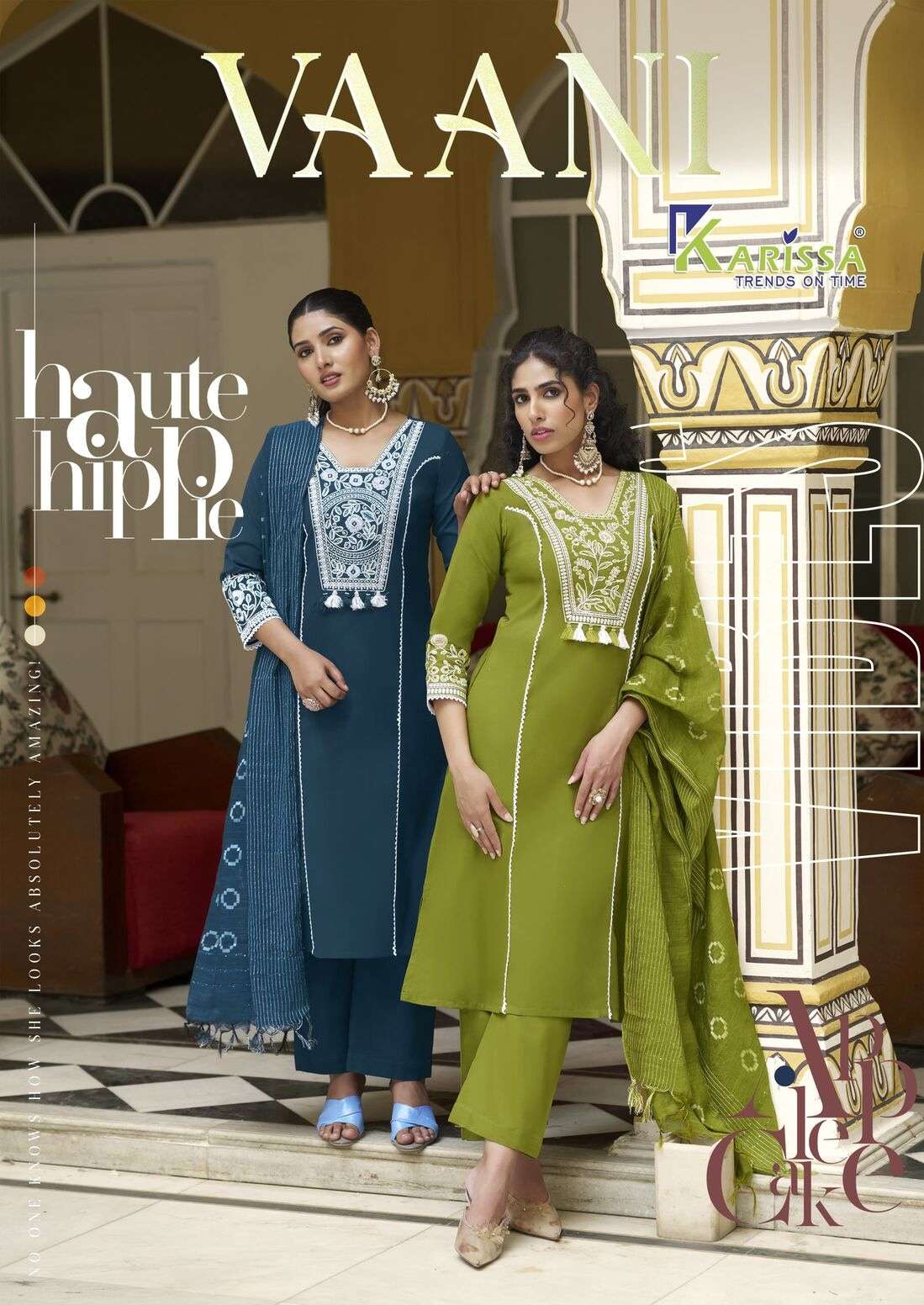 VAANI BY KARISSA IN PREMIUM HEAVY LINEN WITH HANDWORK TOP BOTTOM WITH DUPATTA