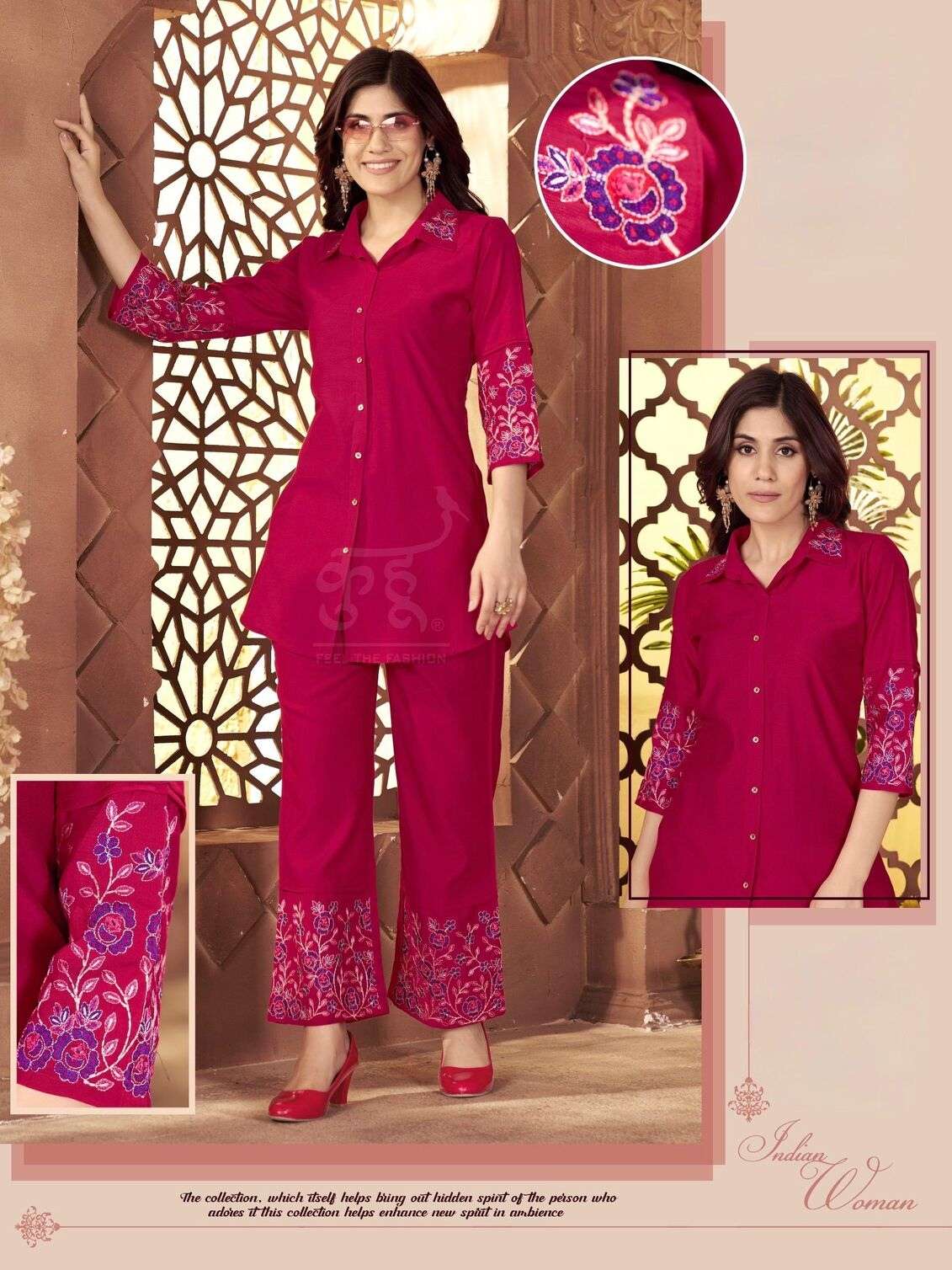 VOL-15 BY KUHOO IN FABRIC GADWALL SILK PANT PAIR WITH INAR ATTACH