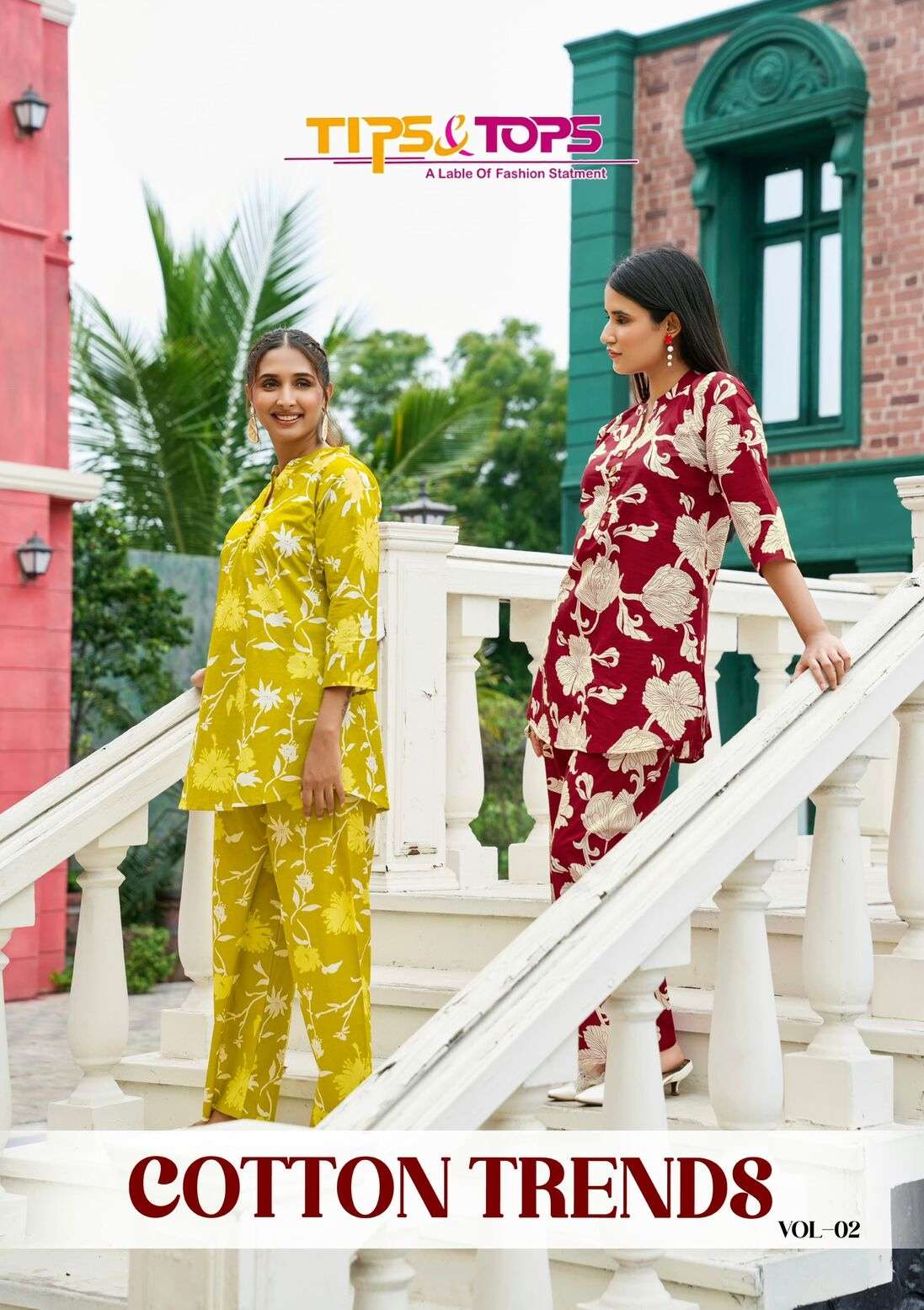 COTTON TRENDS VOL-2 BY TIPS & TOPS IN COTTON PRINT CO-ORD SET COLLECTION 