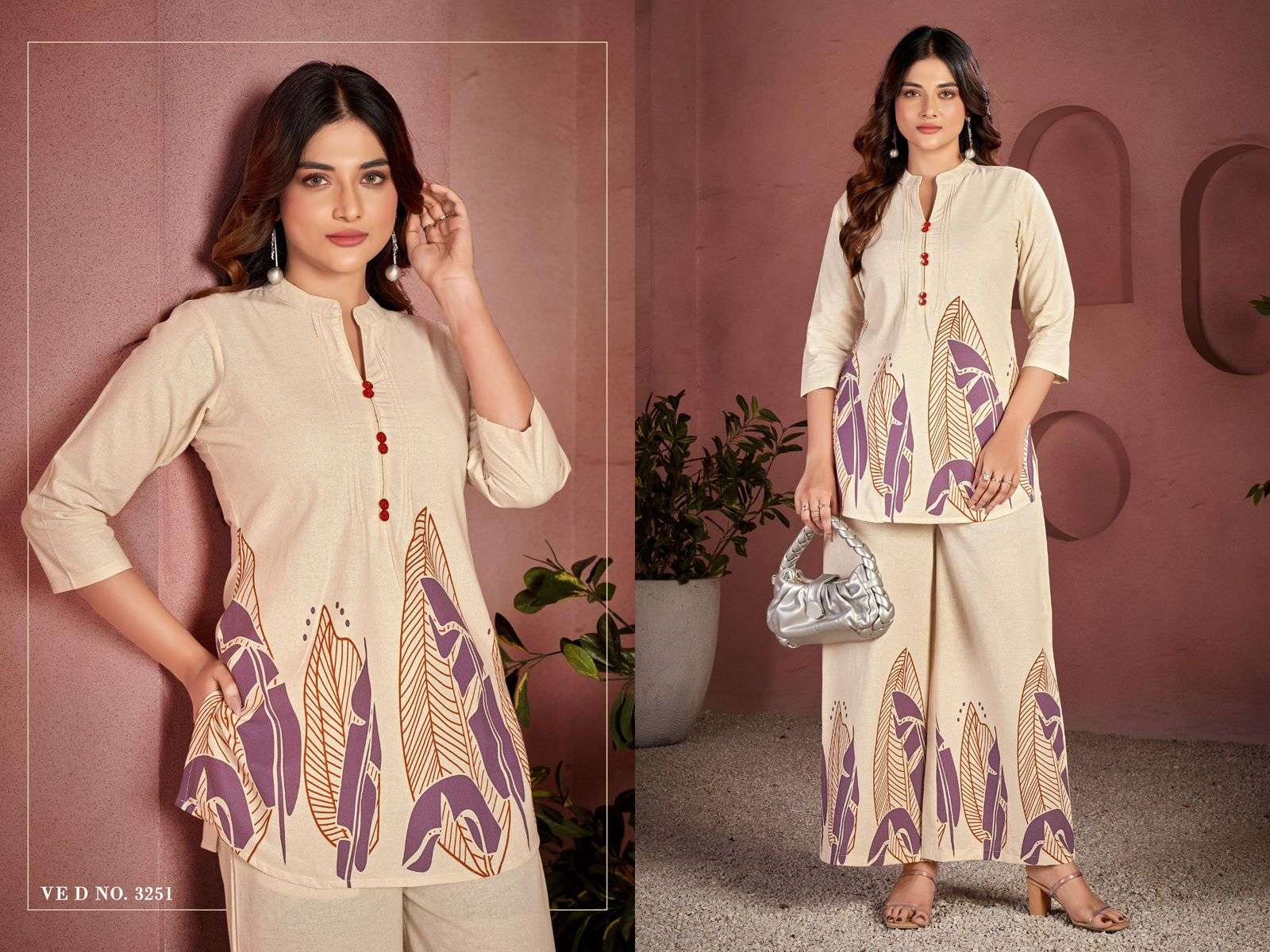 D.NO :- 3250 & 3251 BY LADIES FLAVOUR IN COTTON FLEX PRINT CO-ORD SET 