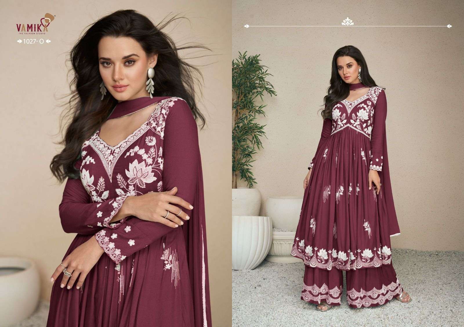 LAKHNAVI VOL:-5 SUPER COLOR BY VAMIKA IN HEAVY RAYON WITH NAZMIN DUPPATTA 