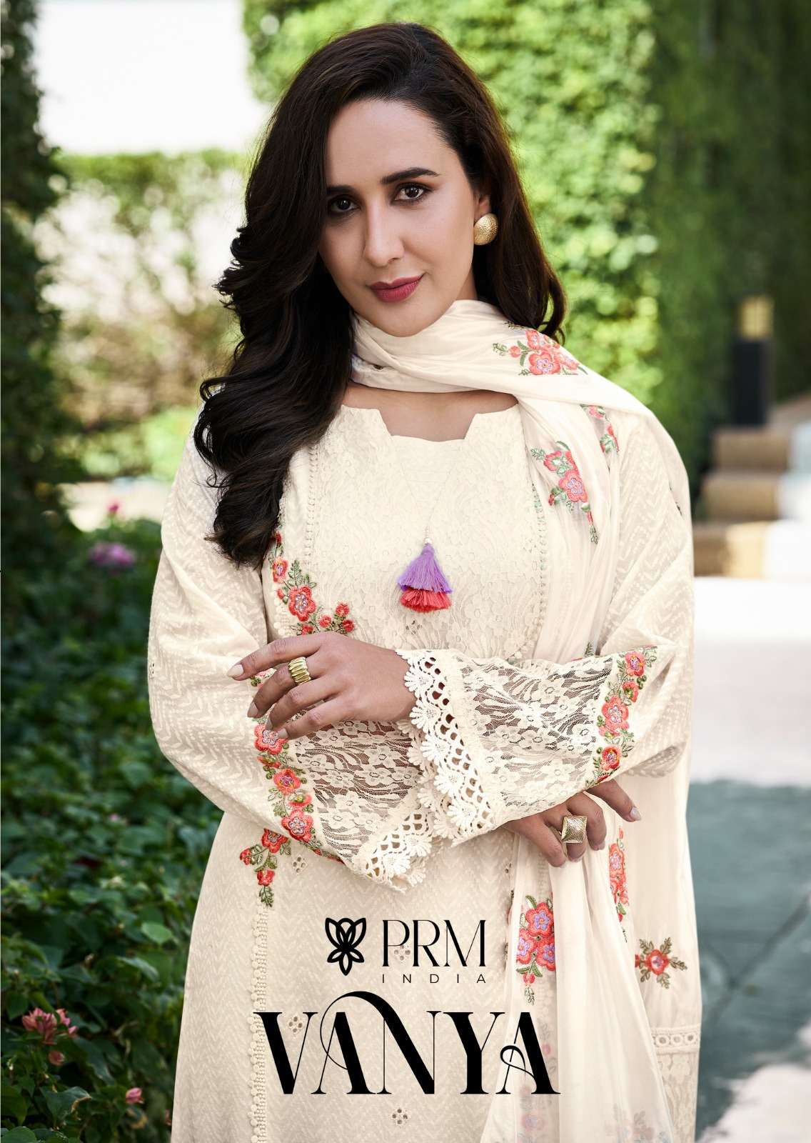 VANYA BY PRM INDIA IN PURE COTTON WITH DESIGNER EMBROIDERED WORK 