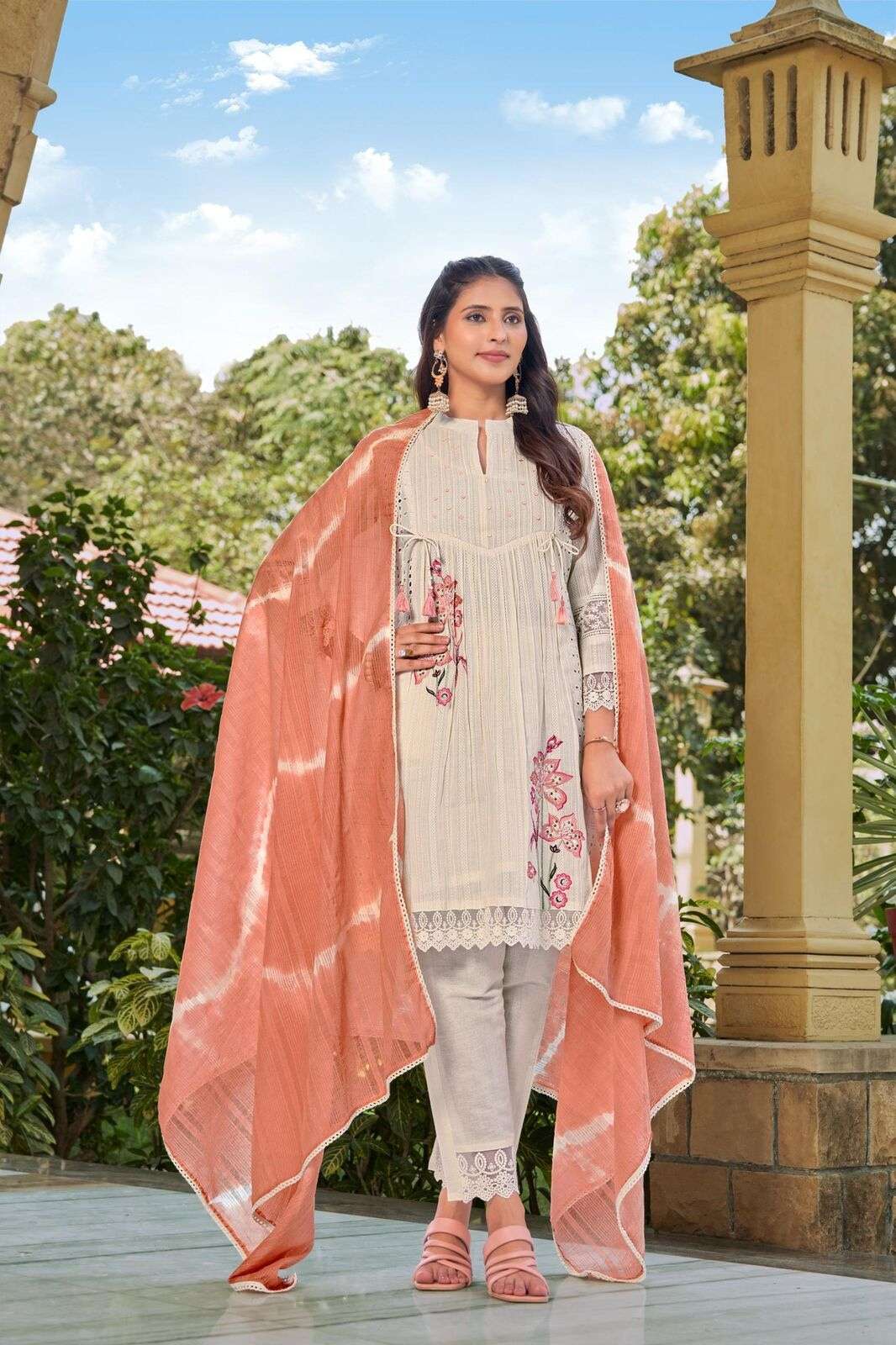 VOL-12 BY TEXOFAB IN COTTON LENO SHIFALI WITH HAND WORK 
