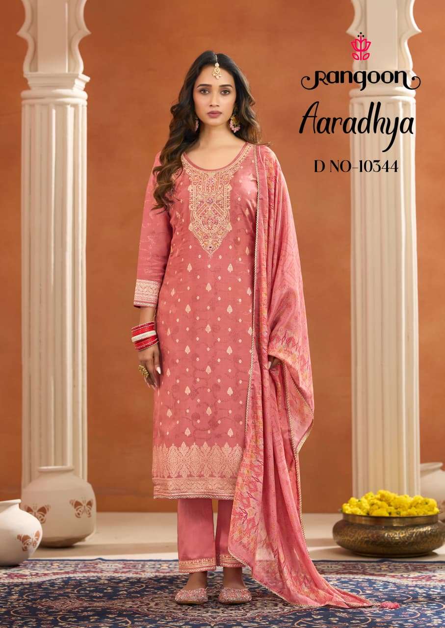 RANGOON  HITTING MARKET WITH EXCLUSEVELY TRENDING OF CATALOG BY AARADHYA 3 PCS CONSEPT
