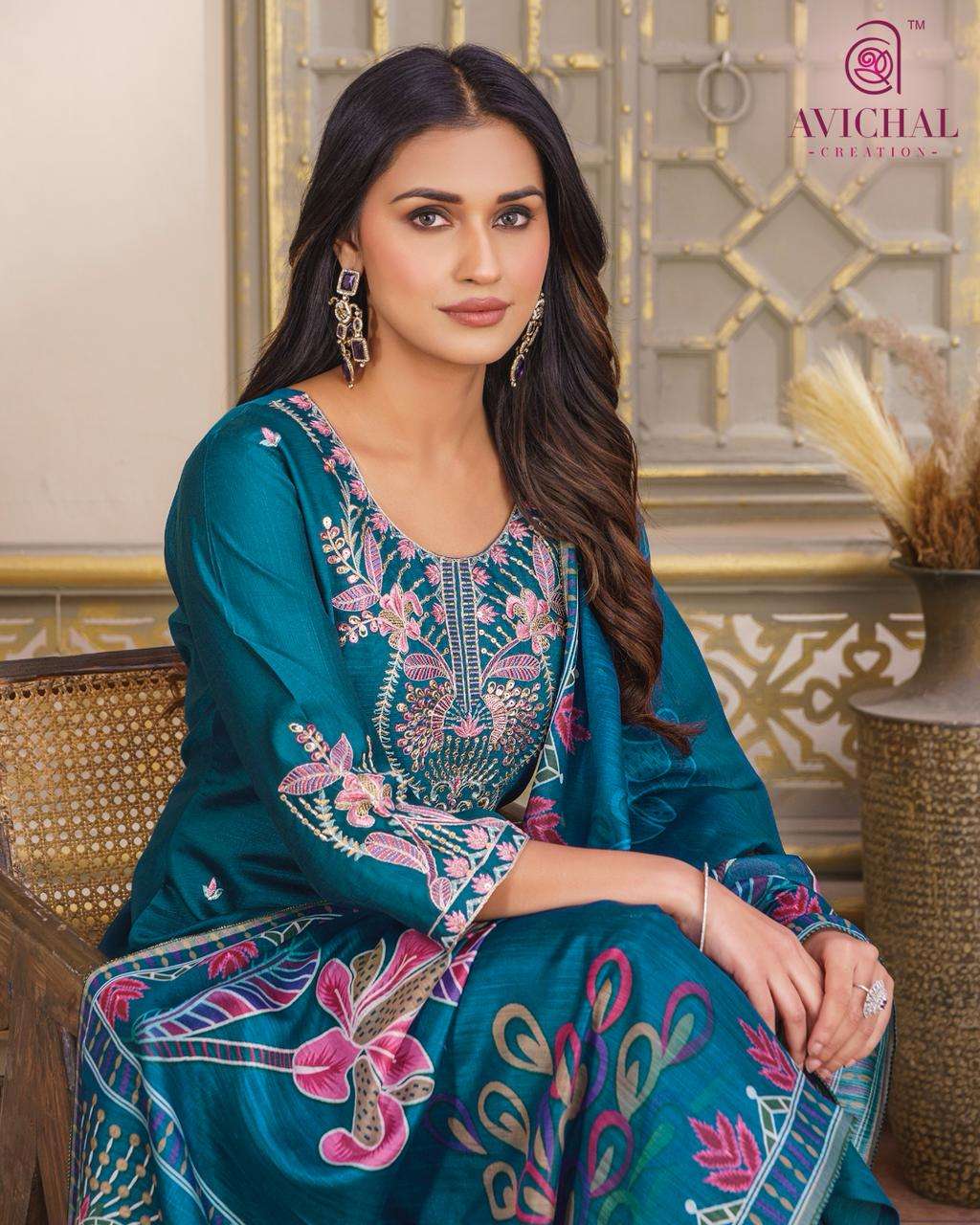 AVICHAL CREATION LAUNCHING NEW VATICAL SILK WITH DUPATTA COLLECTION 