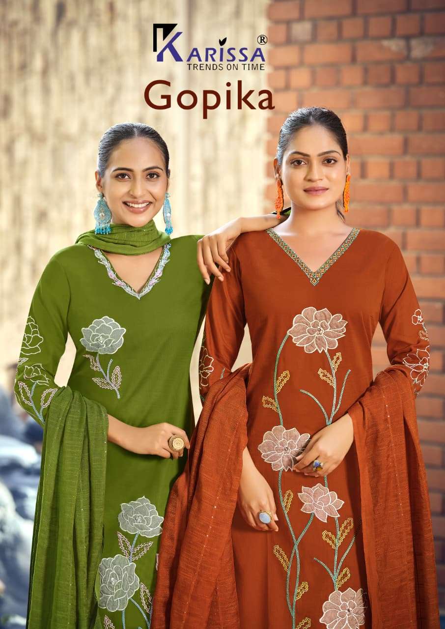 KARISSA BRAND LAUNCHING CLASSY AND FABULOUS BOUTIQUE KURTI, BOTTOM WITH DUPATTA COLLECTION