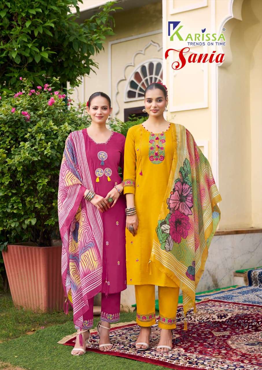 KARISSA LAUNCHING CLASSY AND FABULOUS BOUTIQUE KURTI SET SANIA CATALOG