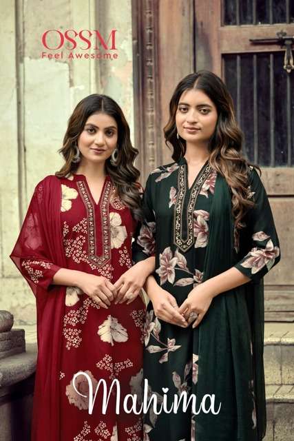 OSSM LAUNCHING NEW RAYON KURTI SET COLLECTION MAHIMA CATALOG