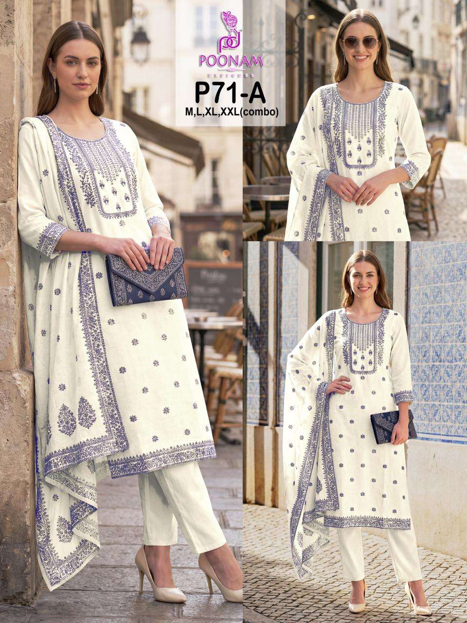 POONAM DESIGNER LAUNCHING NEW SUMMER COTTON KURTI SET COMFERTABLE TO DAILY WEAR