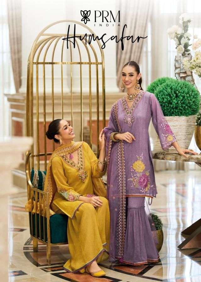 PRM INDIA LAUNCHING PURE ORGANZA CRUSH WITH EMBOS PRINT KURTI SET COLLECTION