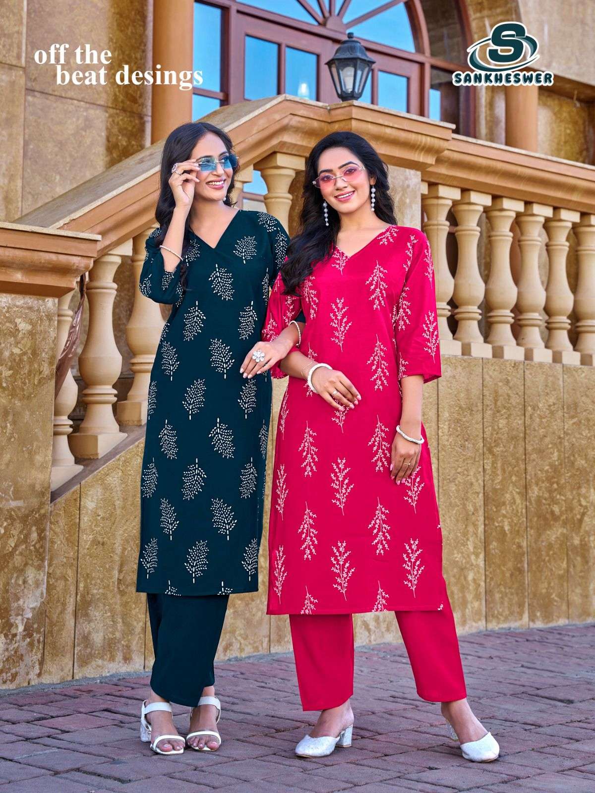  SANKHESWER LAUNCHING ROMAN SILK WITH LINING KURTI SET VAANI VOL-1