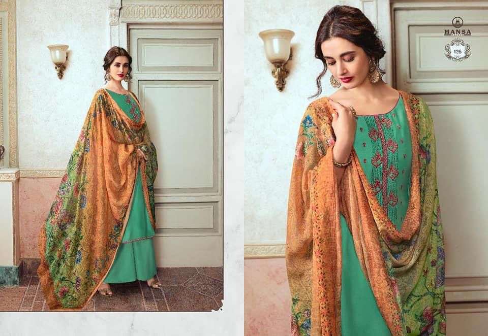 HANSA HUSNA  SALWAR SUIT CATALOG WHOLESALER FROM SURAT 