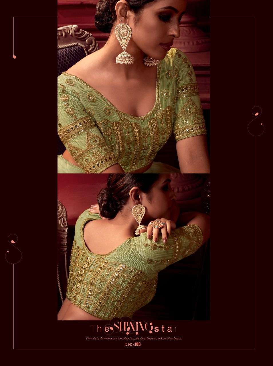 SHREE MATEE DESIGNER PARTY WEAR SUNEHRI LEHENGHA WHOLESALE SUPPLIER FROM SURAT 