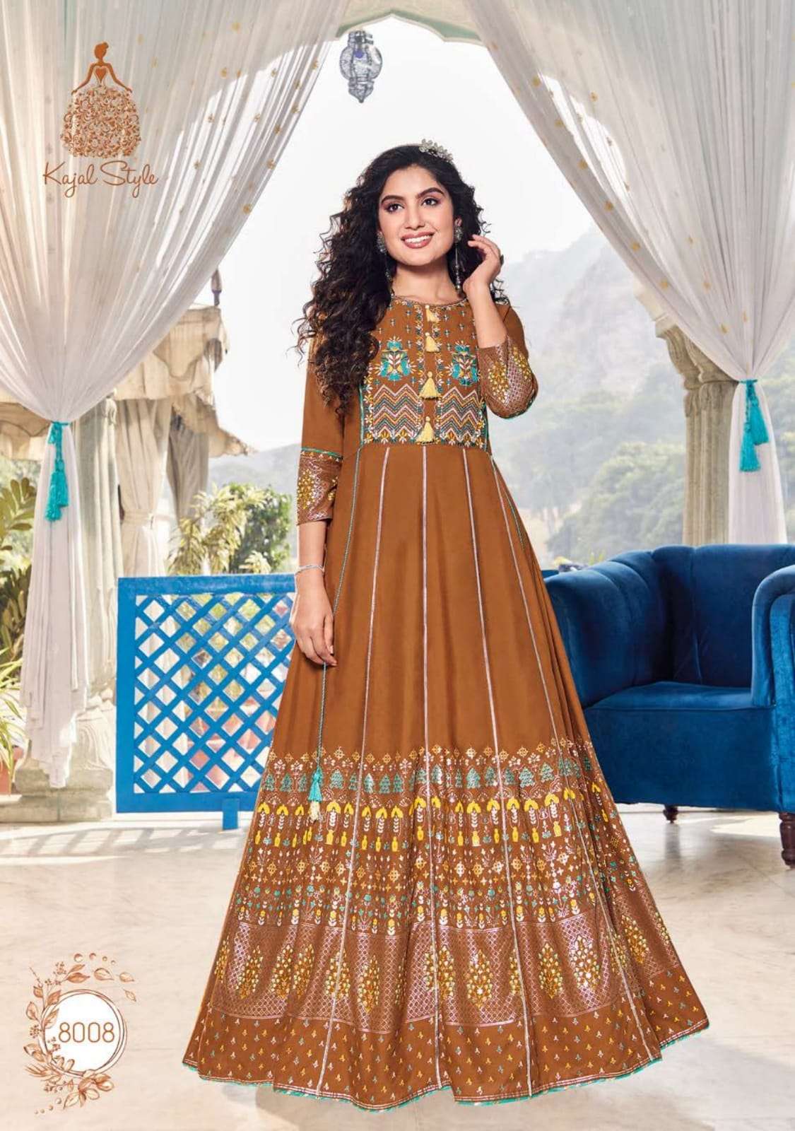 FASHION COLOUR VOL-7 BY KAJAL STYLE CATALOG WHOLESALER SUPPLIER LUCACCI DESIGNER SURAT IN INDIA 