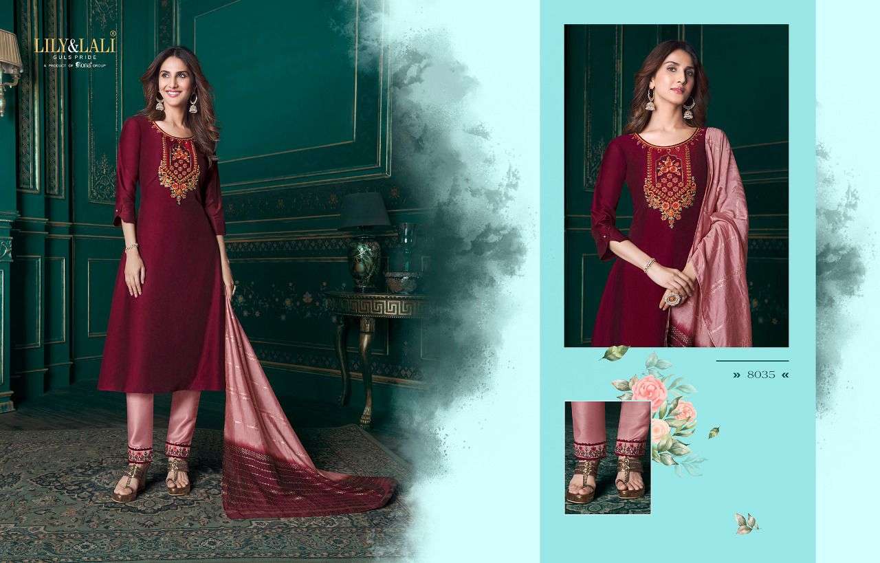 LILY & LALI  A LINE KURTI PANT DUPATTA MEERA AVAILABLE AT LUCACCI DESIGNER SURAT 
