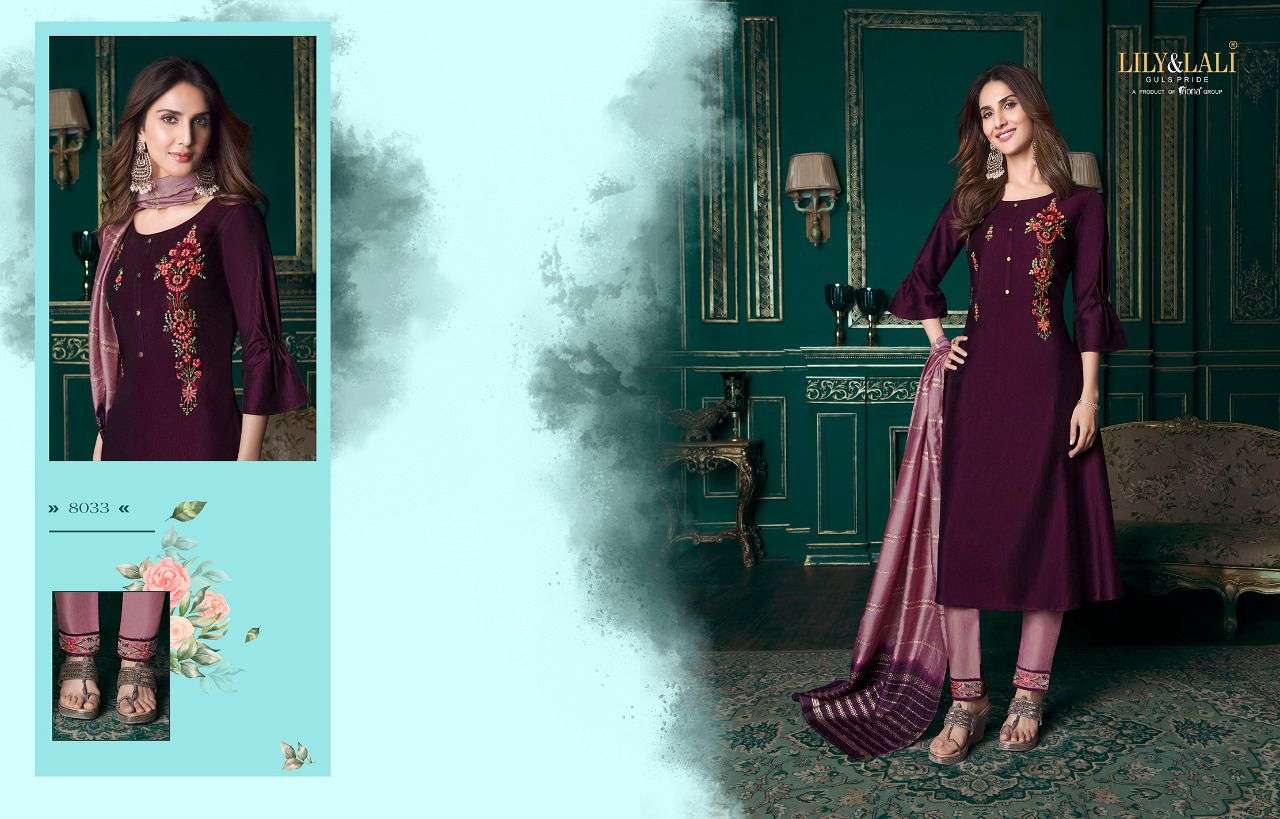 LILY & LALI  A LINE KURTI PANT DUPATTA MEERA AVAILABLE AT LUCACCI DESIGNER SURAT 