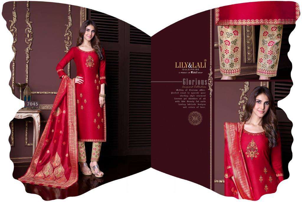 LILY LALI MEENAKARI DESIGNER KURTI WITH PENT DUPATTA CATALOG  WHOLESALER