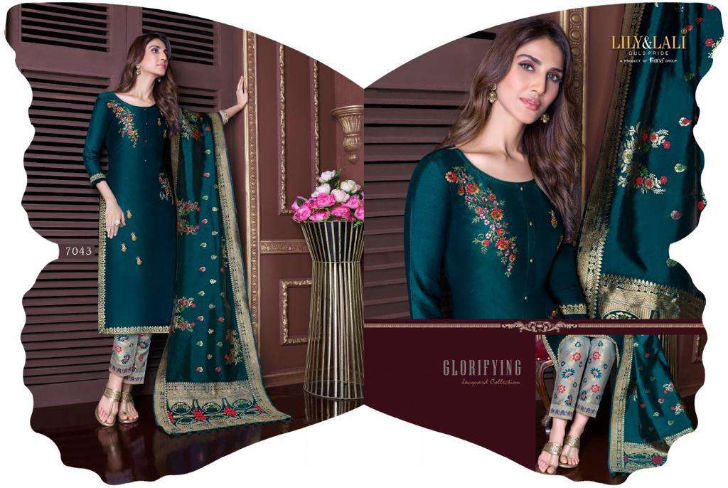 LILY LALI MEENAKARI DESIGNER KURTI WITH PENT DUPATTA CATALOG  WHOLESALER