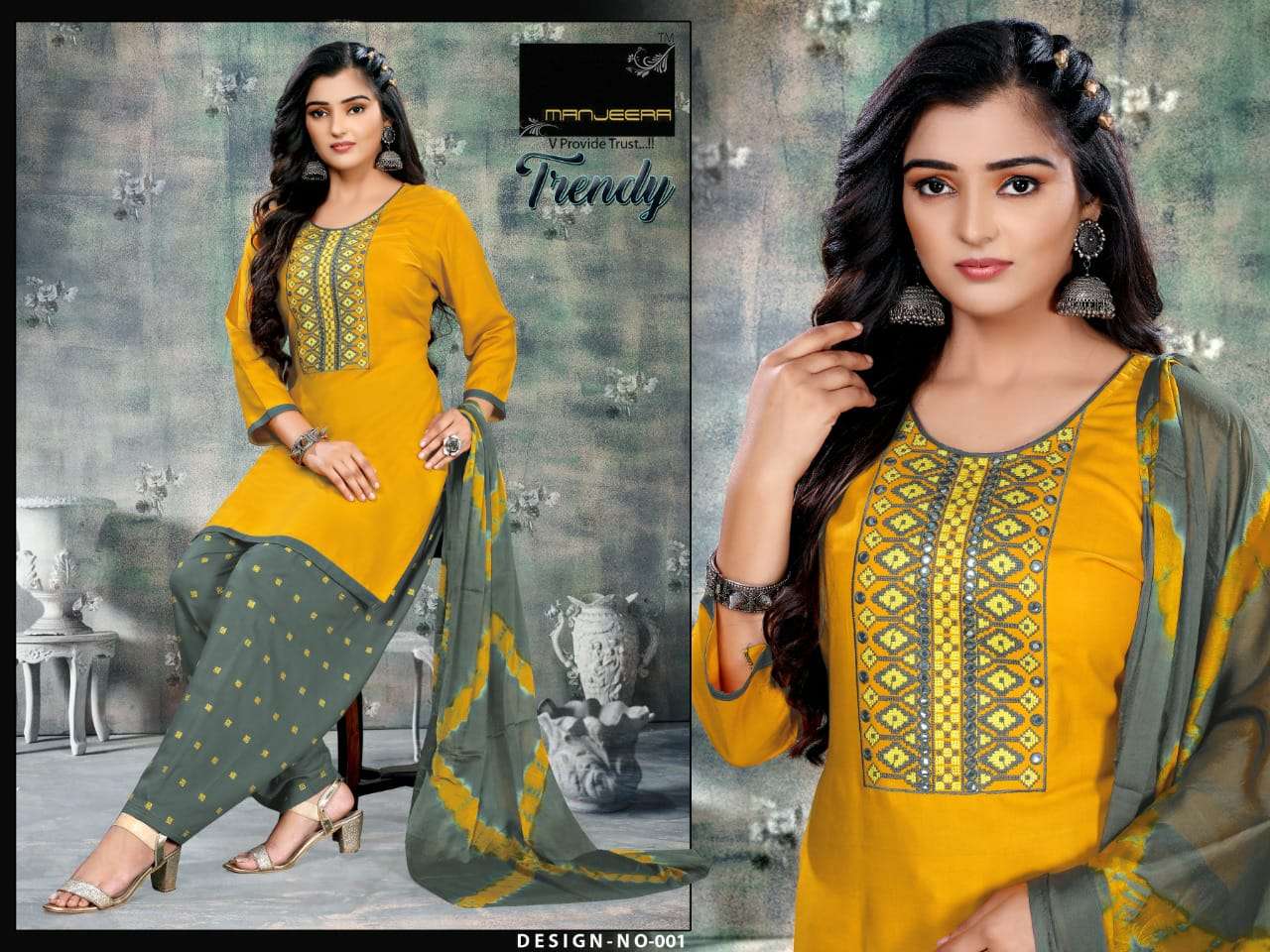 MANJEERA BRAND PATIYALA DRESS  CATALOG TRENDY WHOLESALE SUPPLIER FROM  SURAT GUJARAT INDIA 