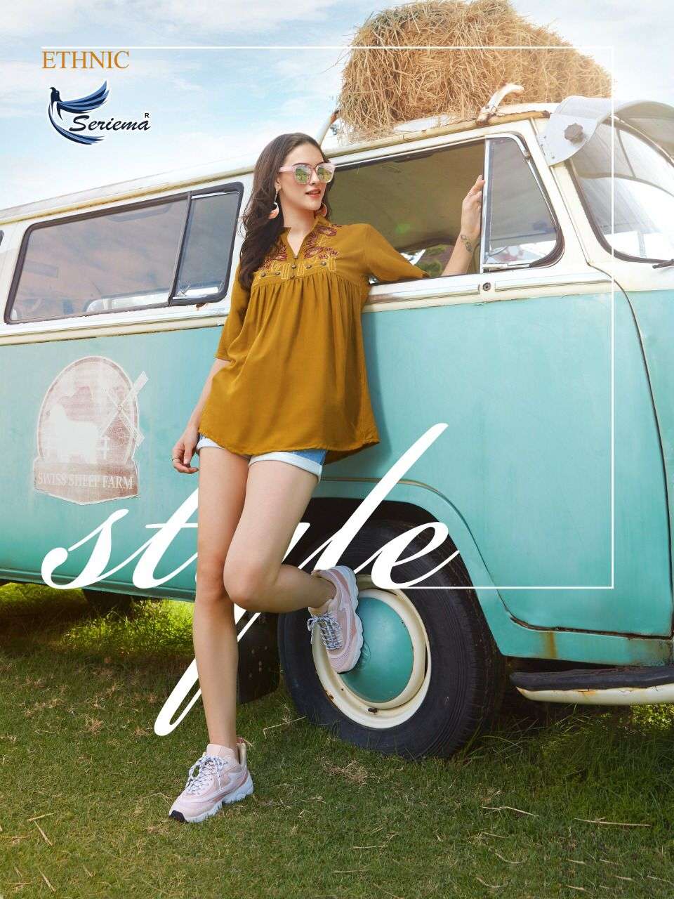 SERIMA NITESH SILK MILLS SHORT TOP WHOLESALE SUPPLIER EXPORTER FROM SURAT GUJARAT INDIA LUCACCI DESIGNER