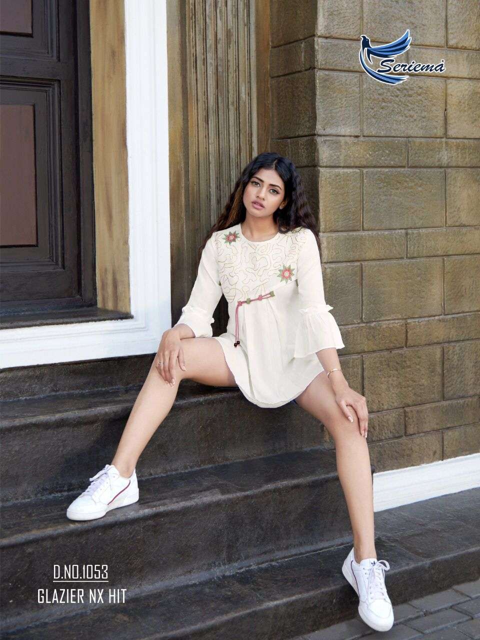 SERIMA NITESH SILK MILLS SHORT TOP WHOLESALE SUPPLIER EXPORTER FROM SURAT GUJARAT INDIA LUCACCI DESIGNER