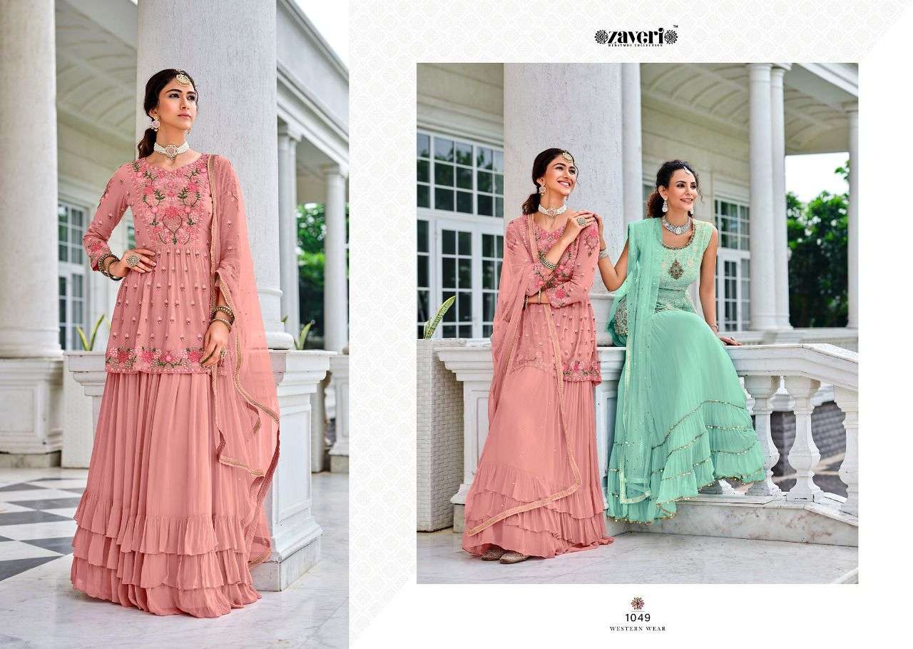 ZAVERI WOMEN BEAUTY READYMADE COLLECTIONWESTERN WEAR VOL-2 COLLECTION WHOLESALER SUPPLIER SURAT LUCACCI DESIGNER