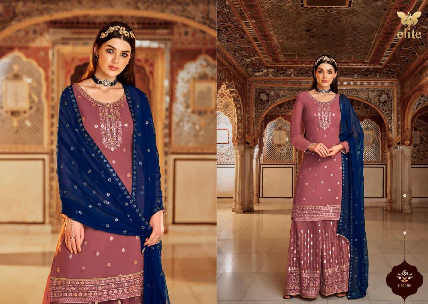 MOHINI FASHION ELITE ETHNIC READYMADE OUTFIT WITH GOTA PATTI WORK DRESS MATERIAL WHOLESALER