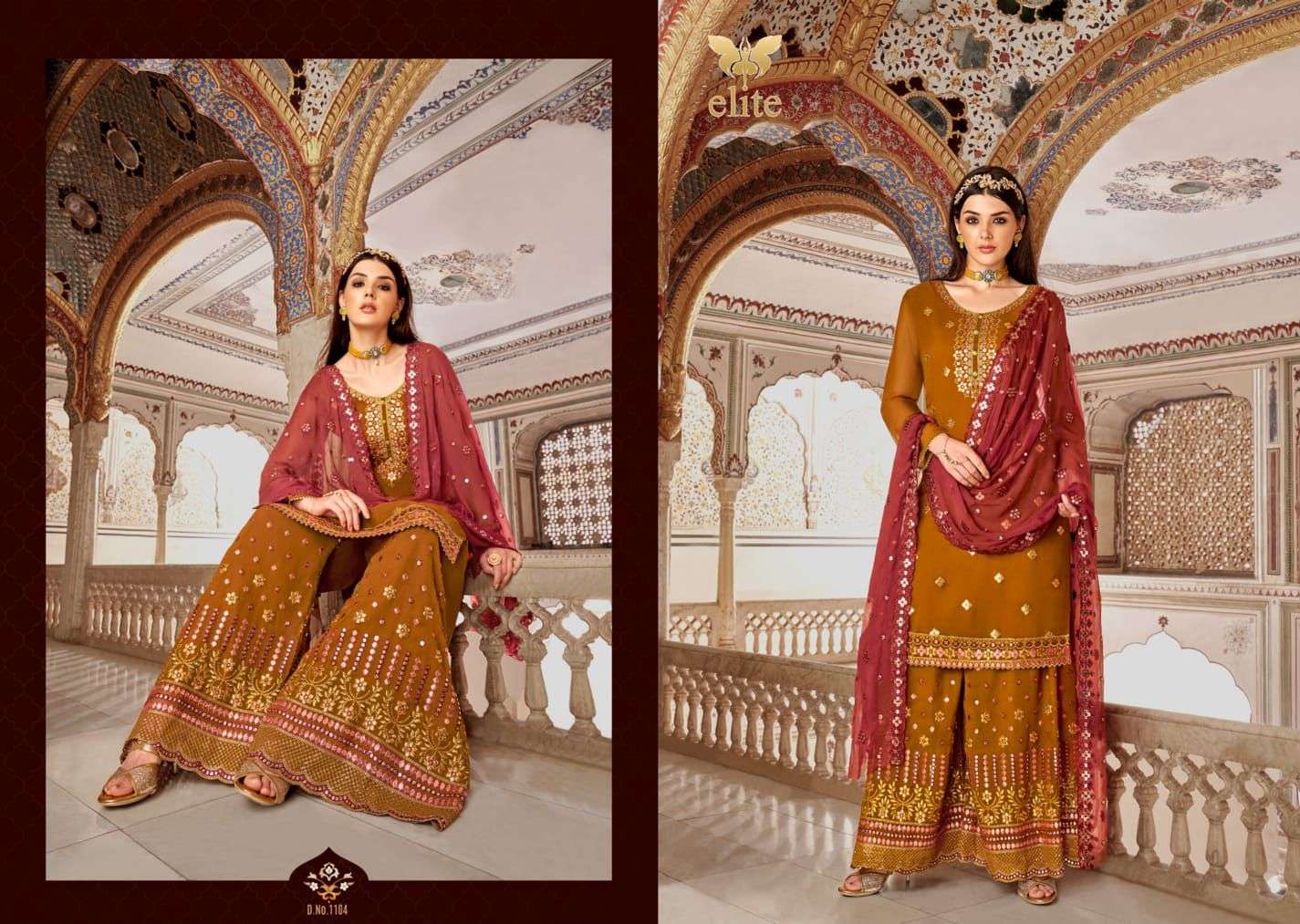 MOHINI FASHION ELITE ETHNIC READYMADE OUTFIT WITH GOTA PATTI WORK DRESS MATERIAL WHOLESALER