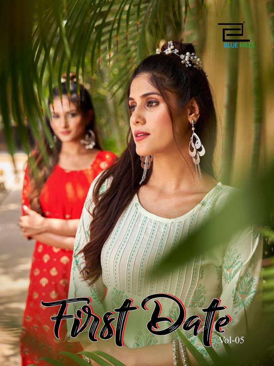 BLUE HILLS FIRST DATE VOL-5 PRINTED KURTI CATALOG