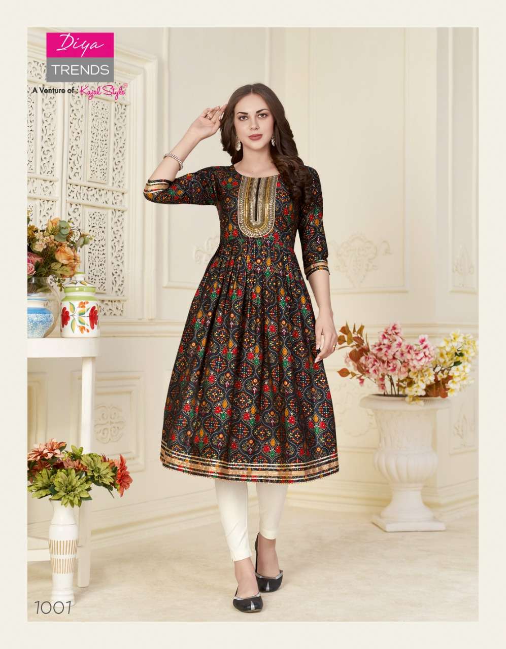 DIYA TRENDS FASHION SAMORA VOL-1 NYRA CUT KURTI CATALOG