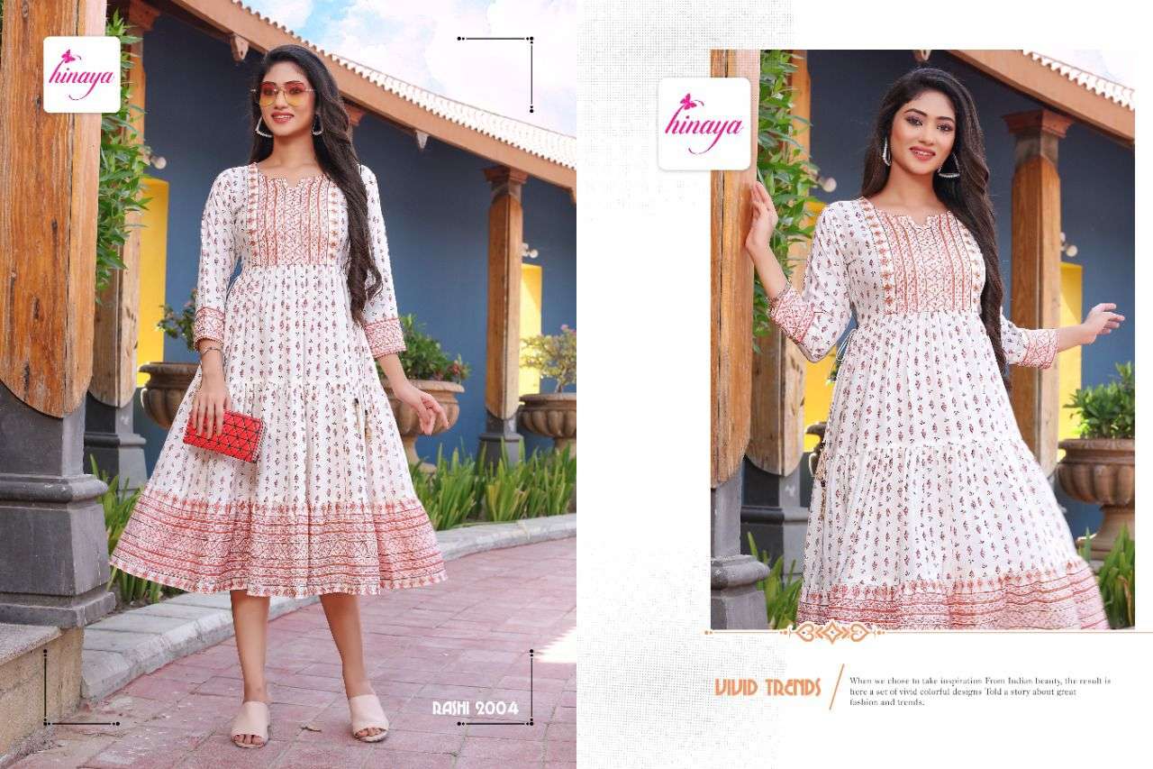 HINAYA RASHI VOL-1 FLAIRED KURTI CATALOG